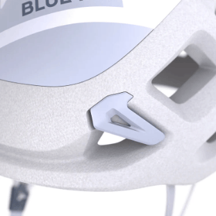 Blue Ice Blast Helmet White Blue Ice