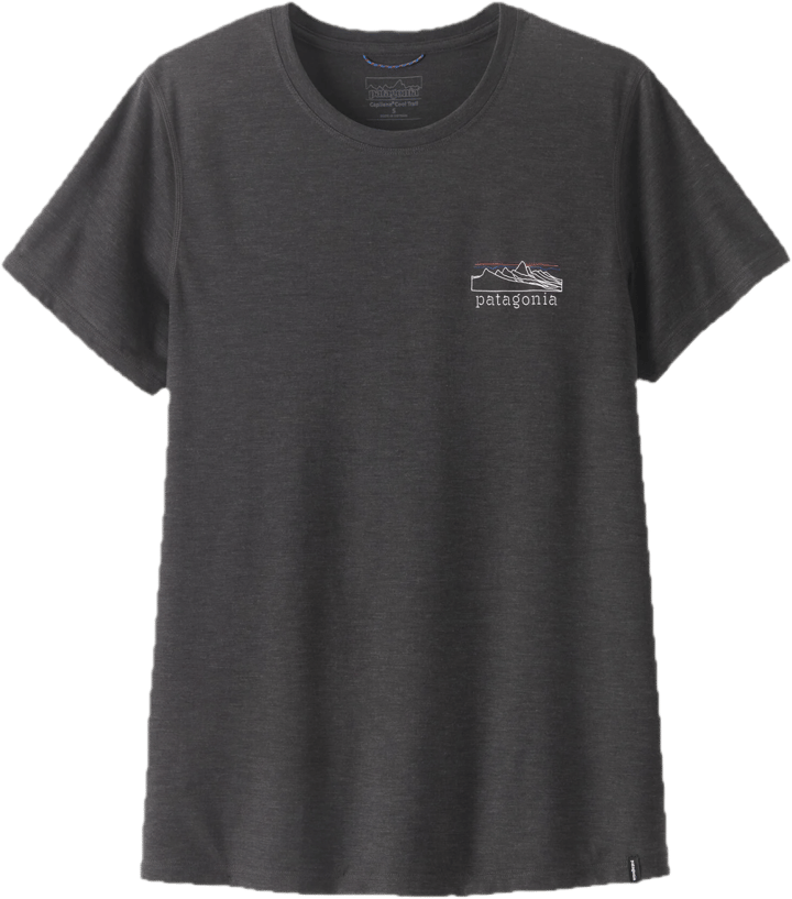 Patagonia W'S Cap Cool Trail Shirt - Stratapeaks Ink Black Patagonia