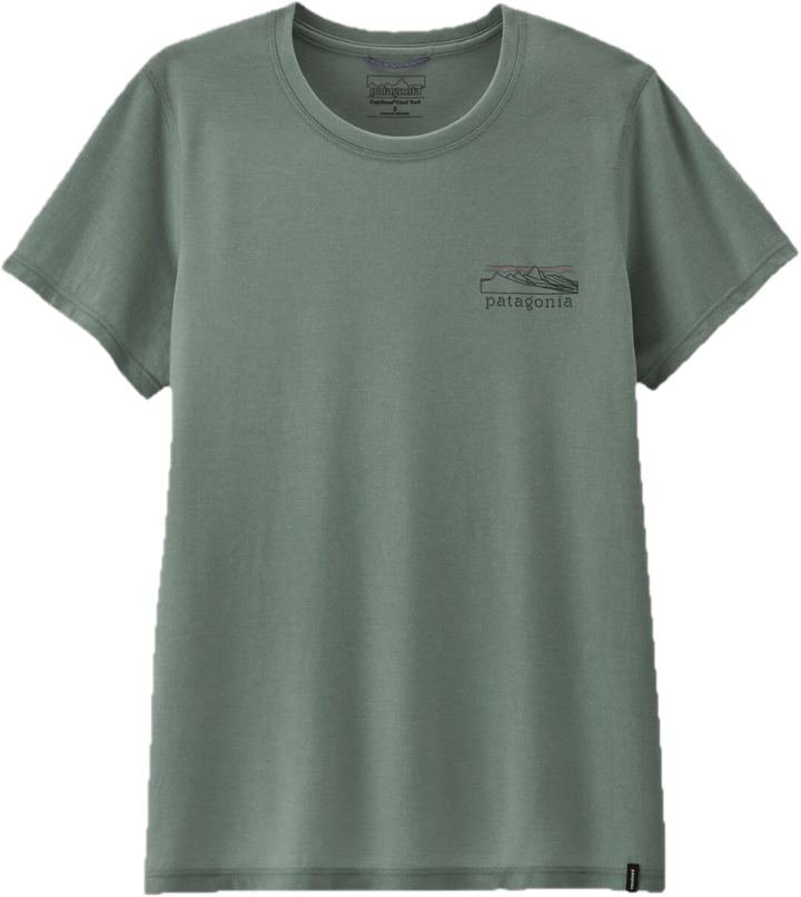 Patagonia W'S L/S Cap Cool Trail Shirt - Stratapeaks Cover Green Patagonia