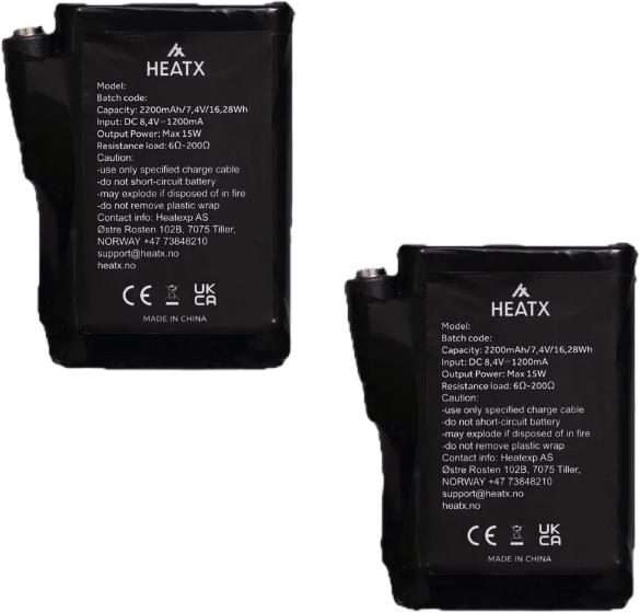 HeatX Glove Battery Pack Black HeatX