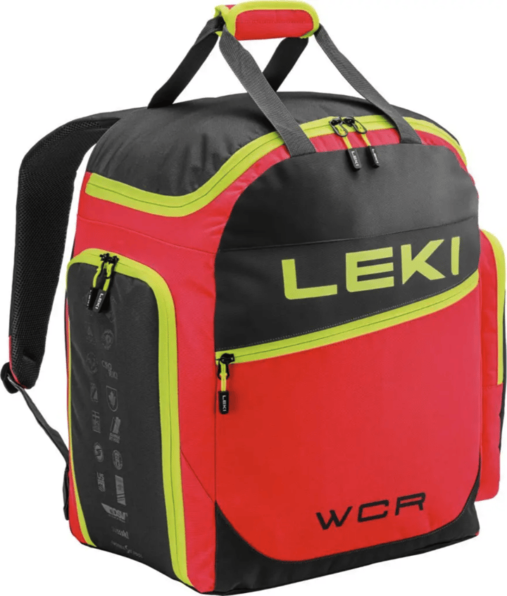 Leki Skiboot Bag WCR 60L Bright Red-black-neonyellow Leki