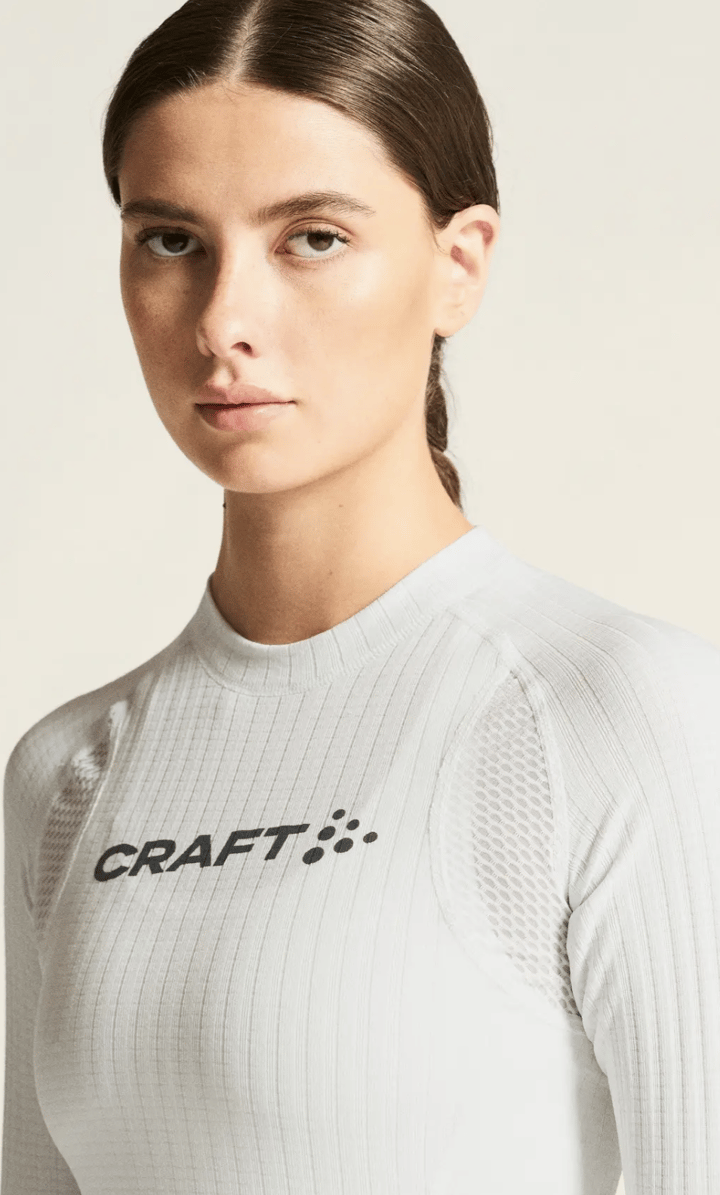 Craft Women's Active Extreme X Cn Longsleeve White/blaze Craft