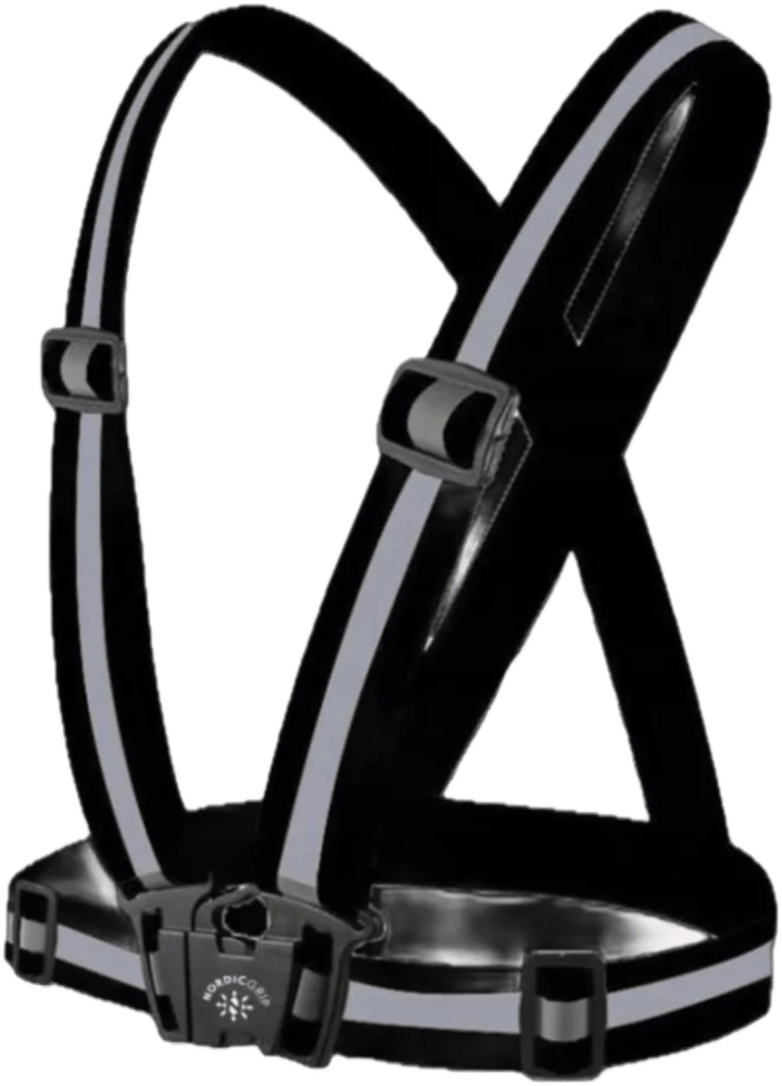 Nordic Grip Reflective Cross Belt Incl. 2 Band Black JR Nordic Grip