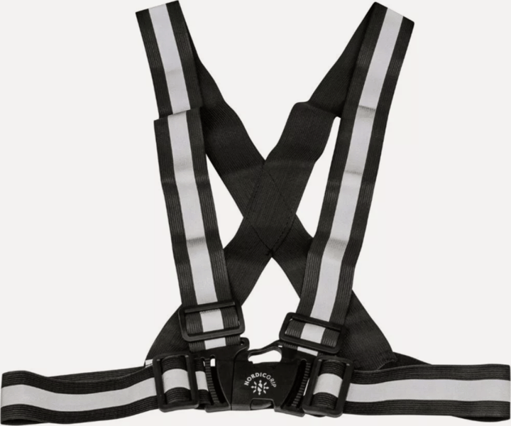 Nordic Grip Reflective Cross Belt Incl. 2 Band Black JR Nordic Grip