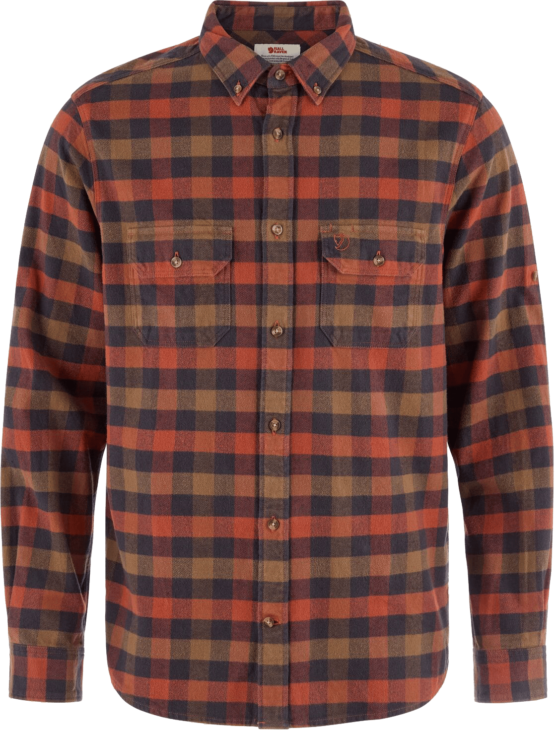 Fjällräven Men's Skog Relaxed Shirt Autumn Leaf/Wood Brown