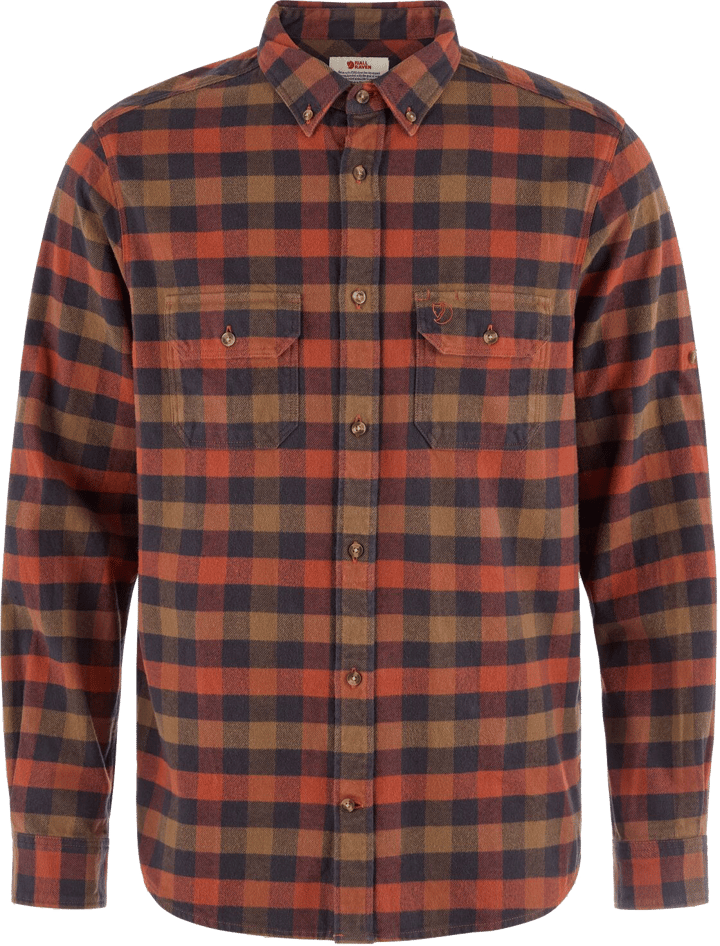 Fjällräven Men's Skog Relaxed Shirt Autumn Leaf/Wood Brown Fjällräven