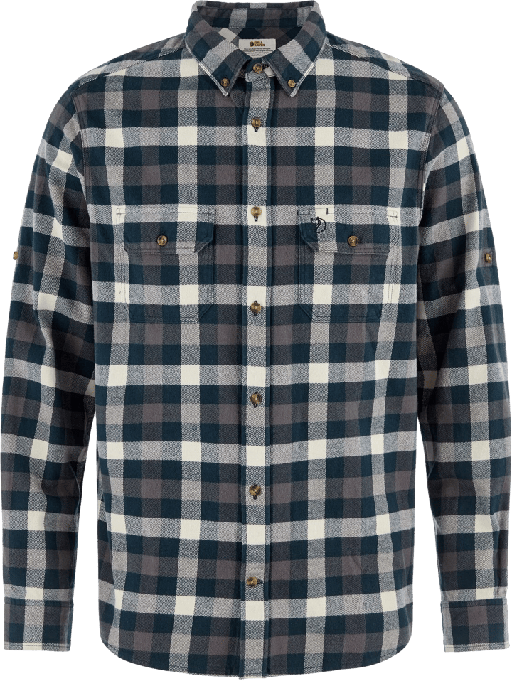 Fjällräven Men's Skog Relaxed Shirt Dark Navy/Chalk White Fjällräven