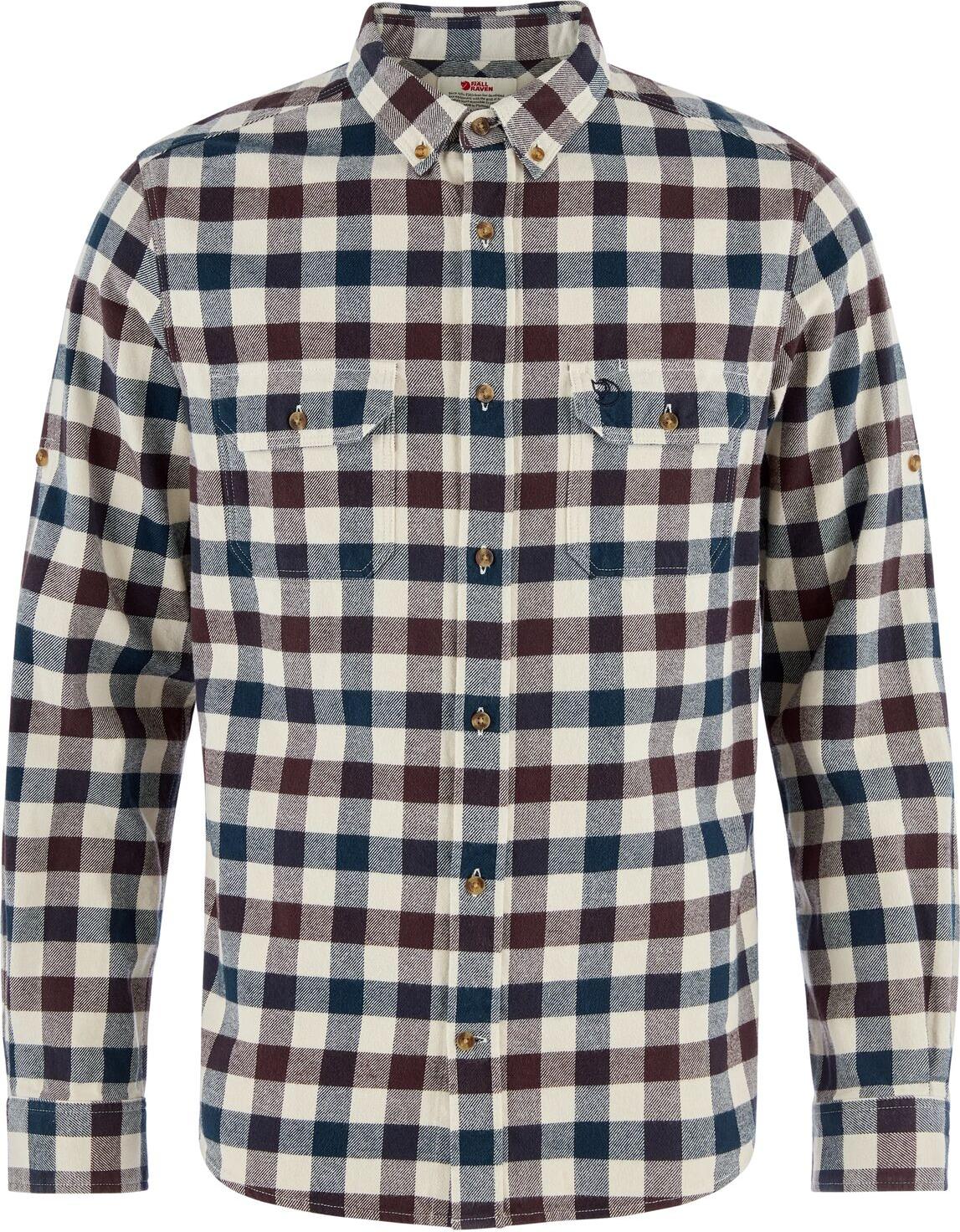 Fjällräven Men's Skog Shirt Chalk White-black Oak