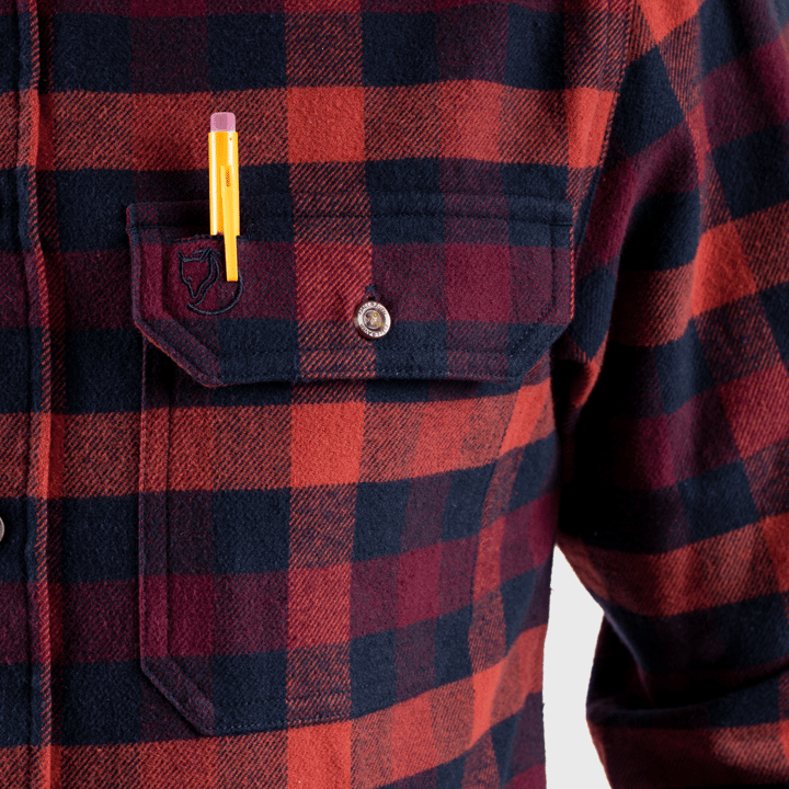 Fjällräven Men's Skog Shirt Chalk White-black Oak Fjällräven