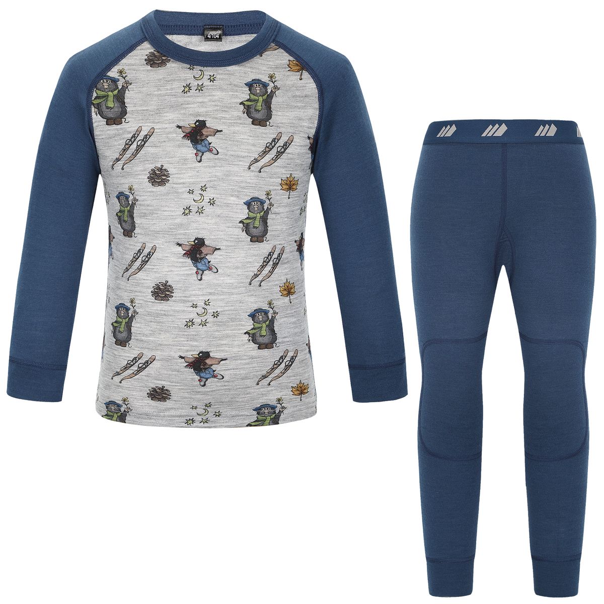 Skogstad K Månelyst Merinoull Sett Dark Denim