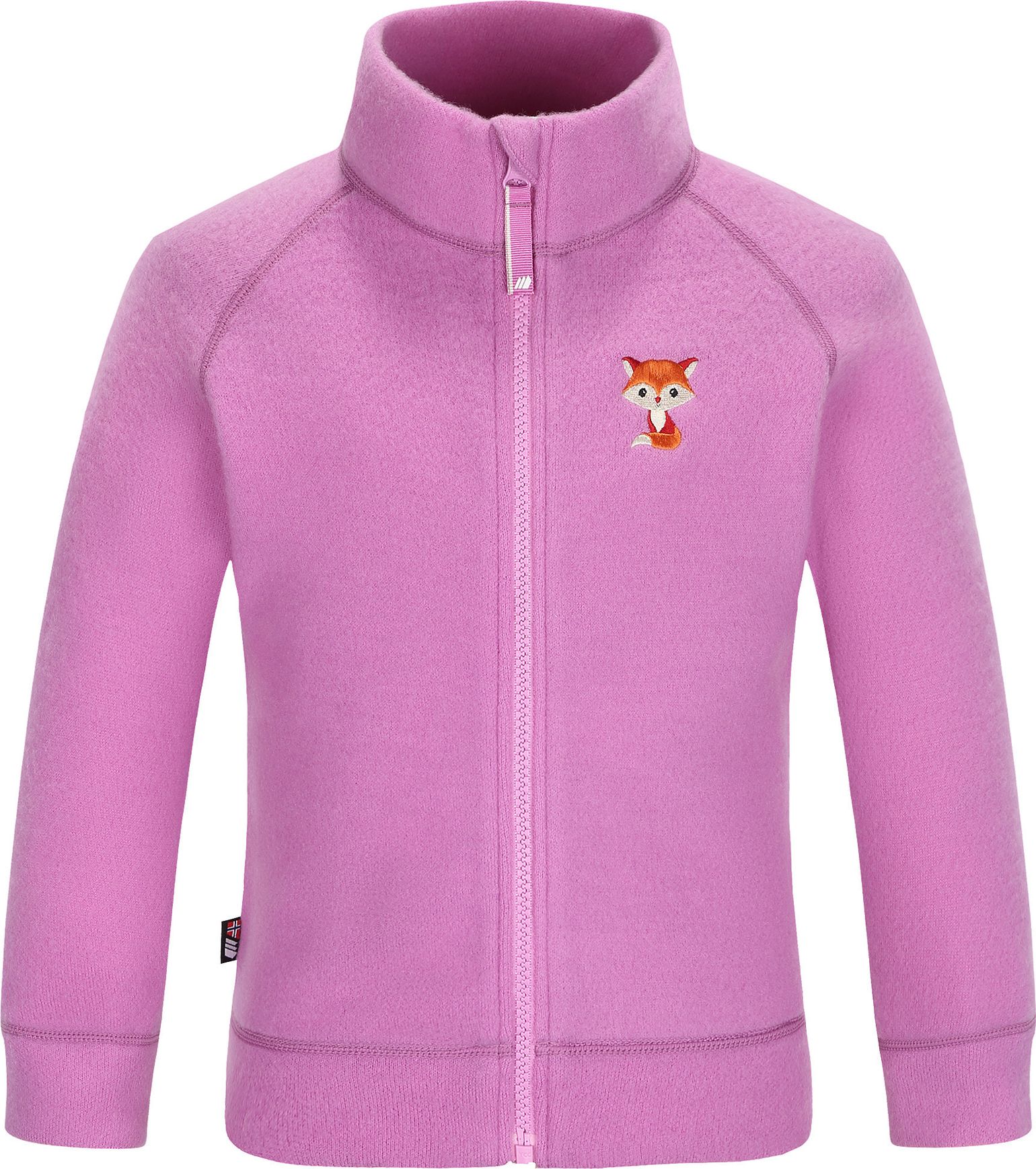 Skogstad Kids' Åsberg Soft Merinoull Jakke Bright Purple