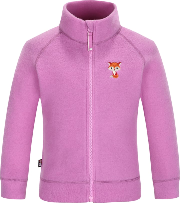 Skogstad Kids' Åsberg Soft Merinoull Jakke Bright Purple Skogstad