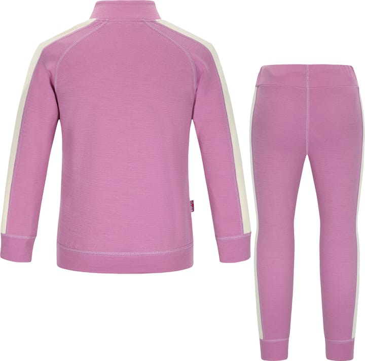 Skogstad Kids' Mogen Merinoull Blanding Sett Bright Purple Skogstad