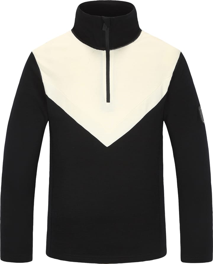 Skogstad Juniors' Gausta Merinoull Blanding Half-Zip Black Skogstad