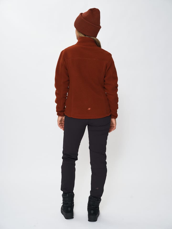 Skogstad W Hjertås Pilefleece Jakke Brandy Brown Skogstad