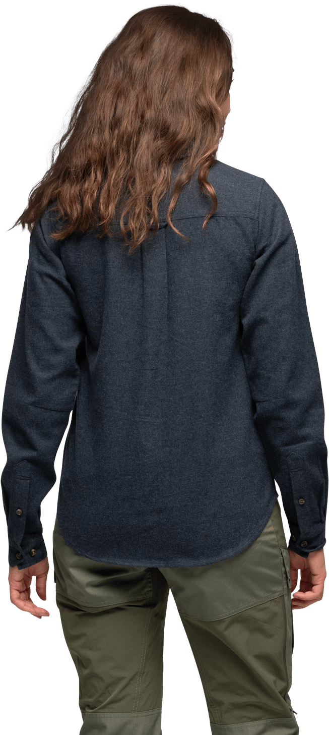 Bergans Women's Nordmarka Flannel Shirt Navy Blue Bergans