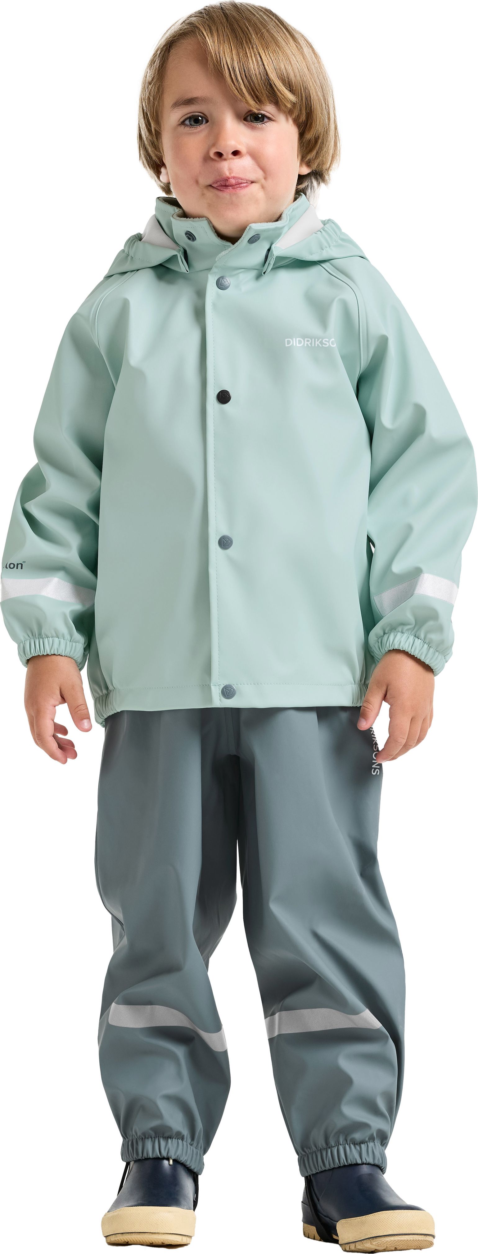 Didriksons Kids' Slaskeman Set 4 Ocean Mint