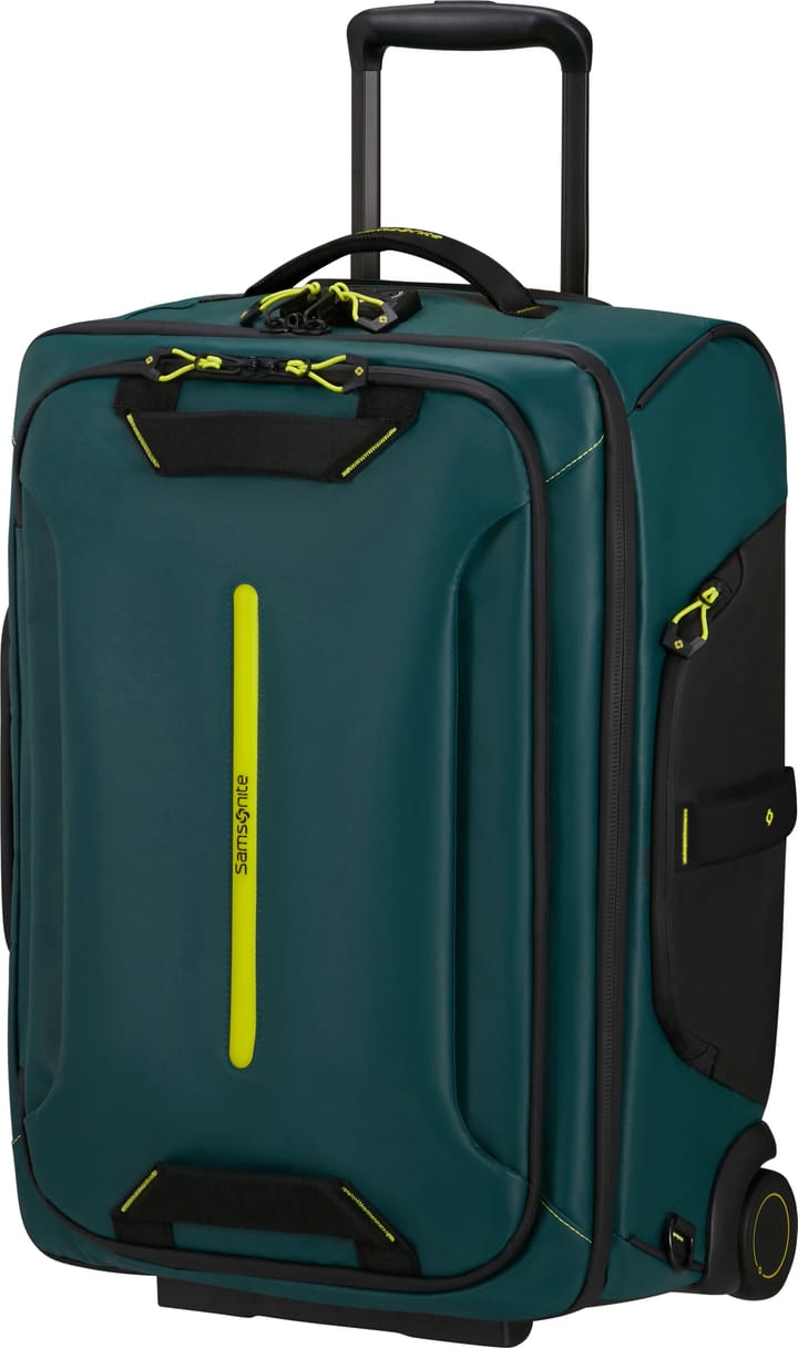 Samsonite Ecodiver Duffle with wheels 55cm backpack Dark Teal/Lime Samsonite