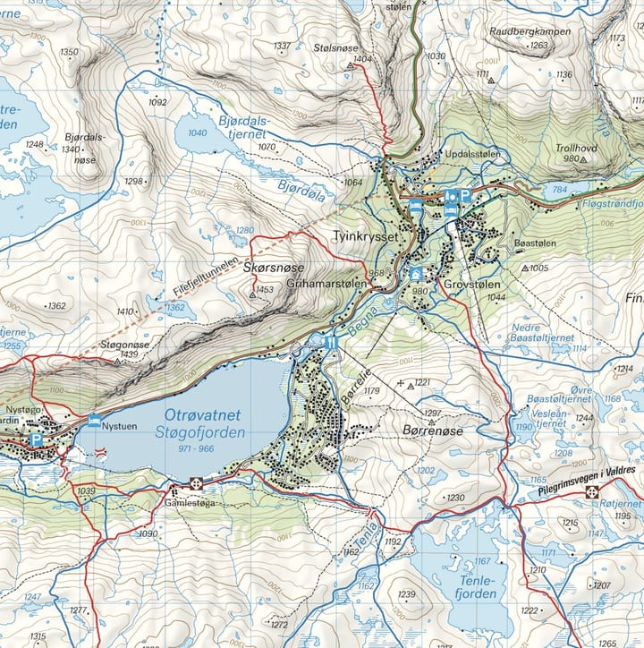 Calazo förlag Beitostølen & Filefjell 1:50 000 Hiking map Calazo förlag