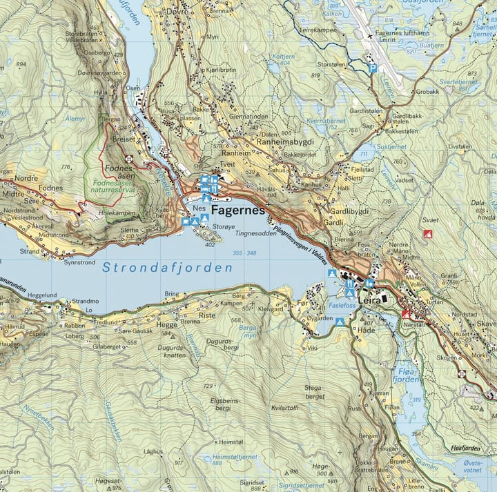 Calazo förlag Valdres 1:50 000 Hiking map Calazo förlag