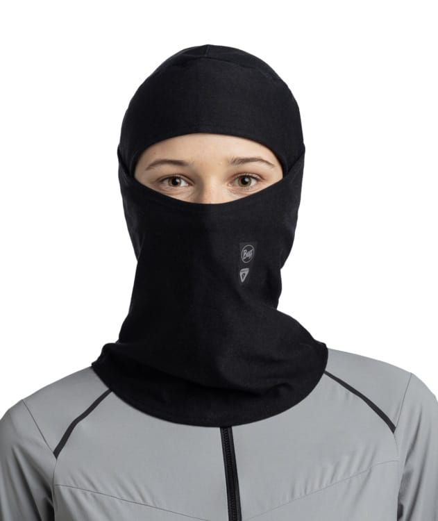 Buff Thermonet Hinged Balaclava Solid Black Buff