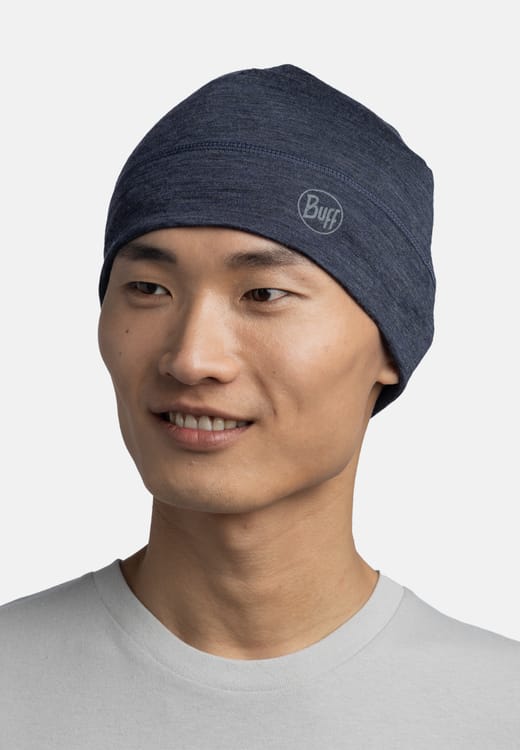 Buff Lightweight Merino Wool Hat Solid Night Blue Buff