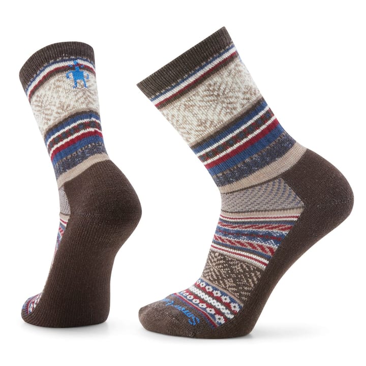 Smartwool Everyday Light Cushion Fair Isle Sweater Crew (Brand New) Socks Chestnut Smartwool