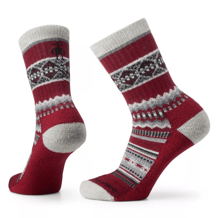 Smartwool Men's Everyday Snowed In Sweater Crew Socks Tibetan Red Smartwool