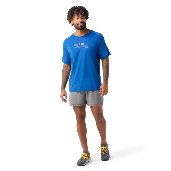 Men's Active Ultralite Graphic Short Sleeve Tee Blueberry Hill Smartwool