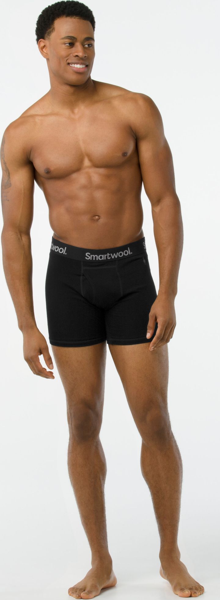 Smartwool Men's Merino Boxer Brief Boxed Black Smartwool