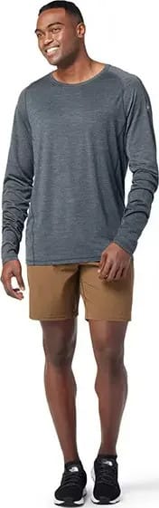 Men's Merino Sport Ultralite Long Sleeve Charcoal Heather Smartwool