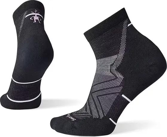 Women's Run Targeted Cushion Ankle Socks Black Smartwool