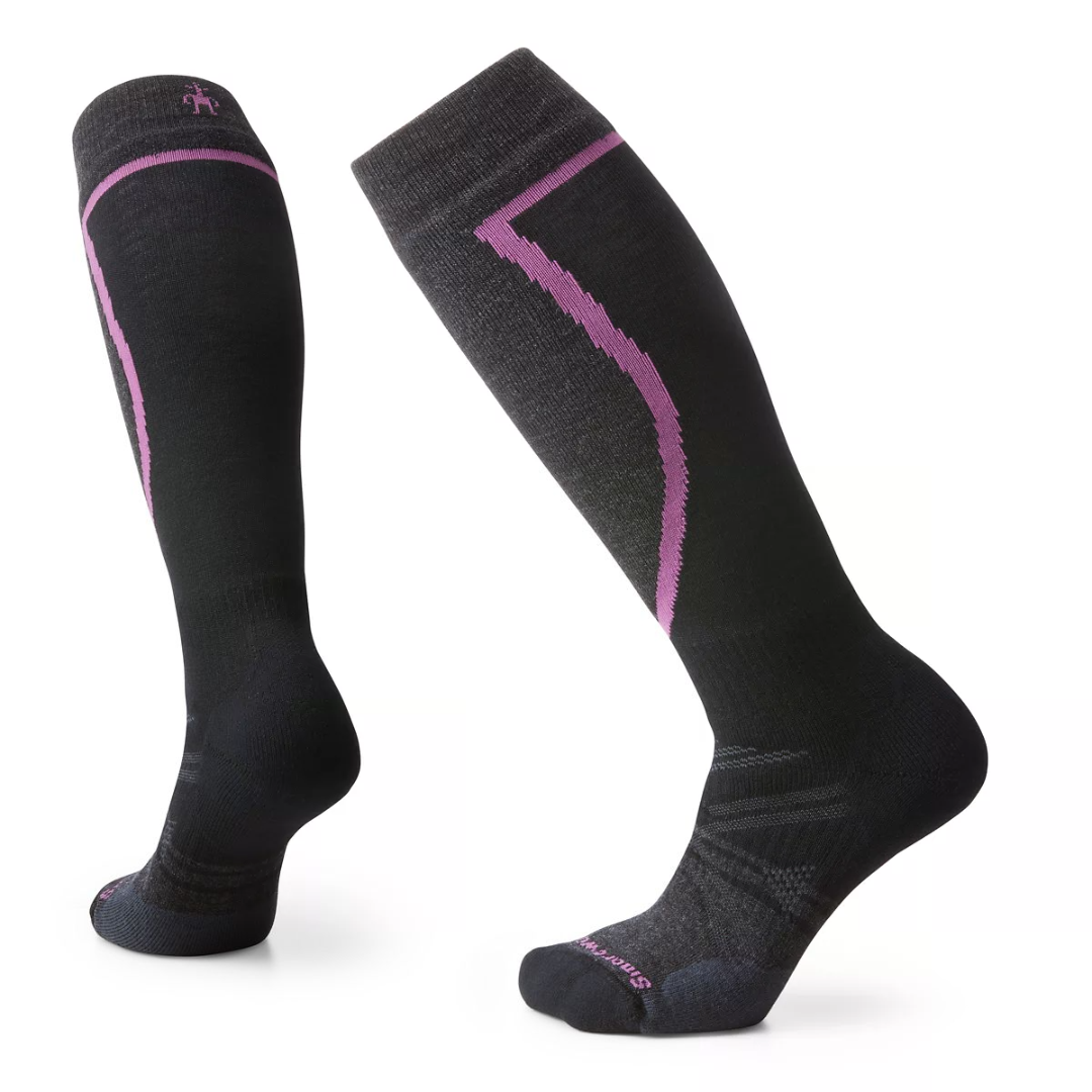 SmartWool Women's Ski Full Cushion Over The Calf Socks Black