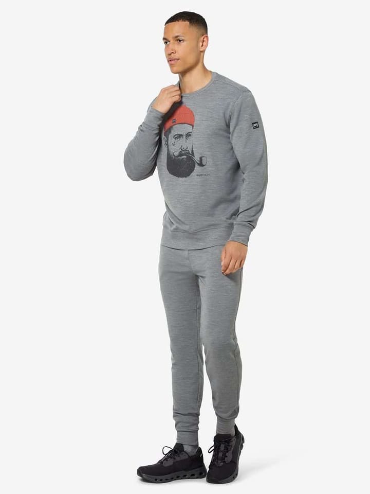 super.natural Men´s Sn Sailor Crew Cashmere Grey Melange/dark Shadow Melange/chilli super.natural