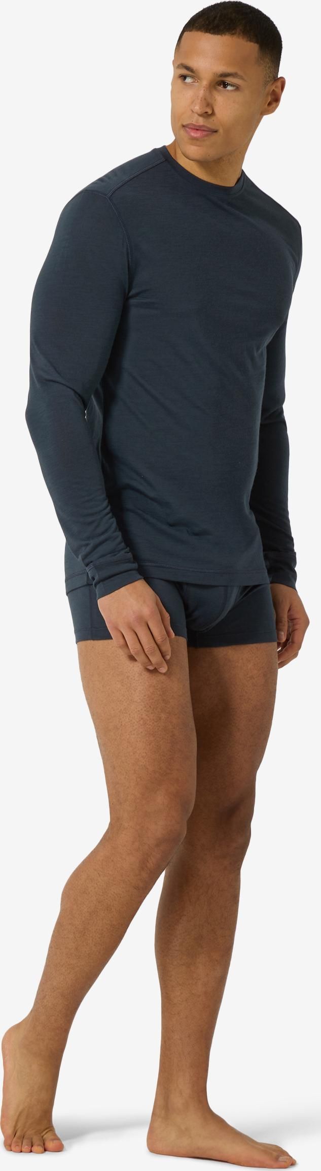 super.natural Men's Sierra140 Long Sleeve Blueberry super.natural