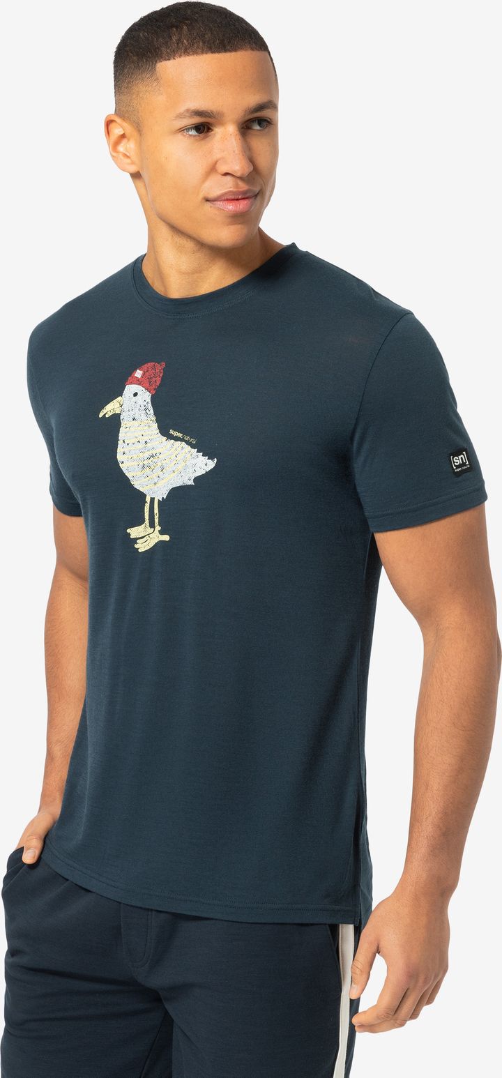 super.natural Men's Johnny Tee Blueberry/various super.natural