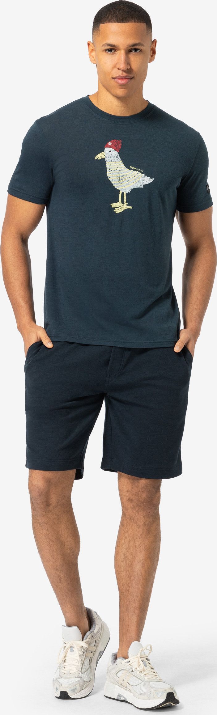 super.natural Men's Johnny Tee Blueberry/various super.natural