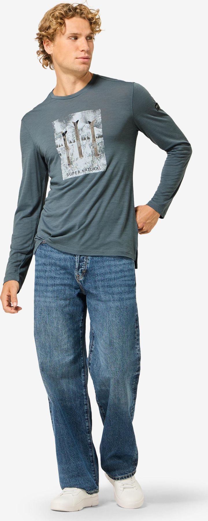 super.natural Men´s Triple Ski Long Sleeve Stormy Weather/various super.natural
