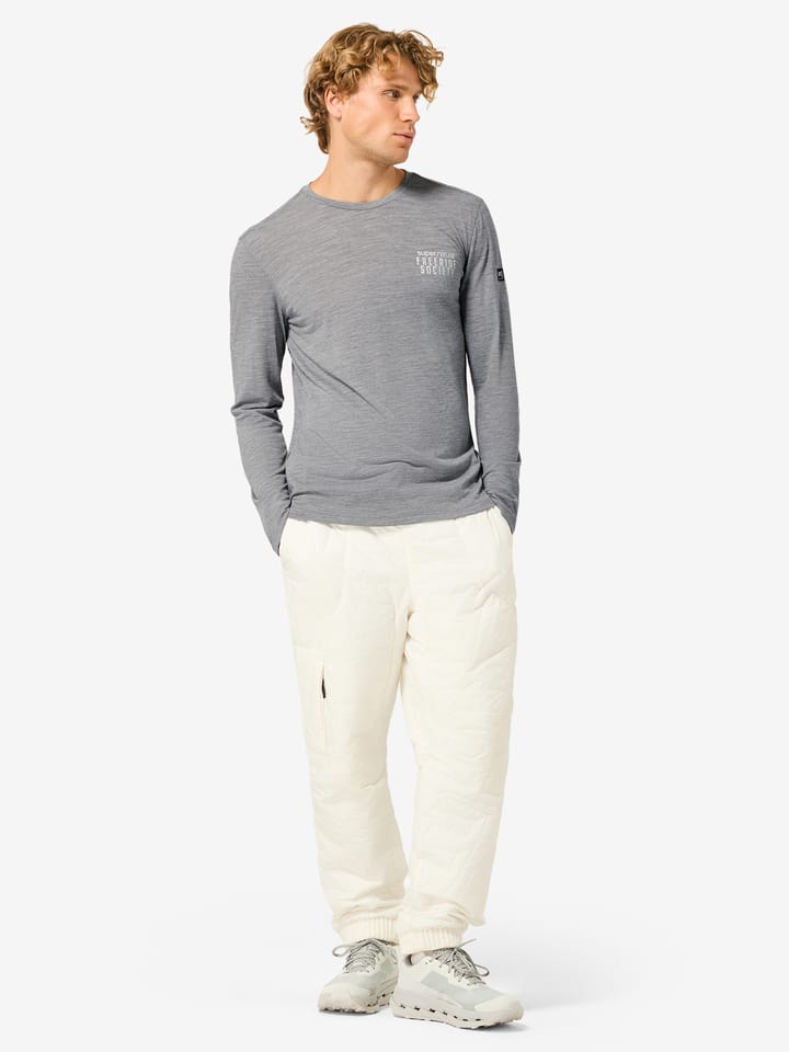 super.natural Men's Freeride Society Long Sleeve Cashmere Grey Melange/various super.natural