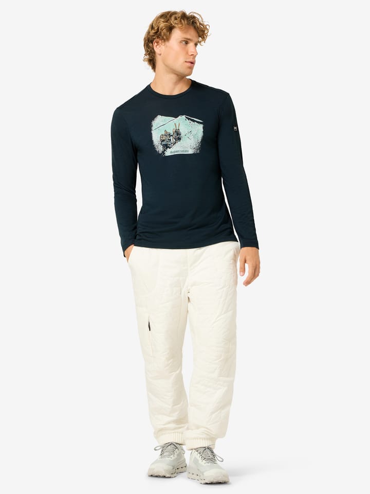 super.natural Men´s Snow Tour Long Sleeve Blueberry/various super.natural
