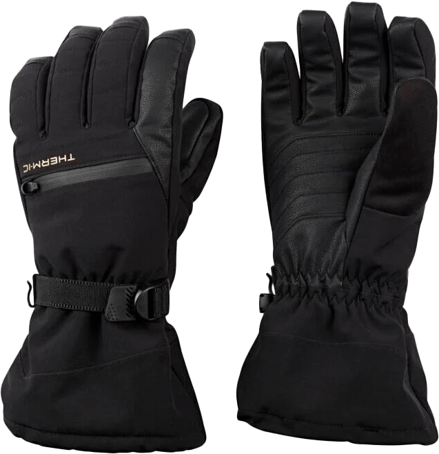 Therm-ic Snow One Ski Gloves Black Therm-ic