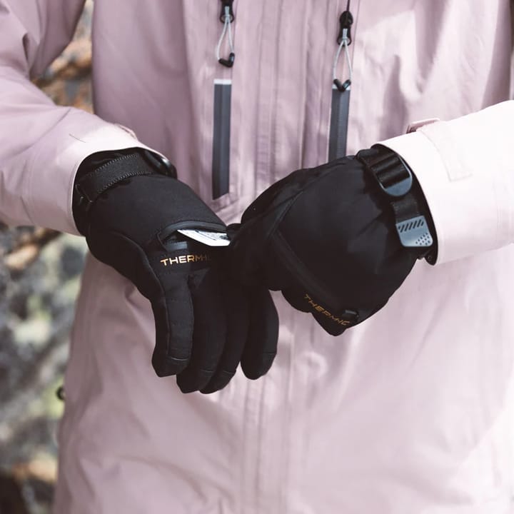 Therm-ic Snow One Ski Gloves Black Therm-ic
