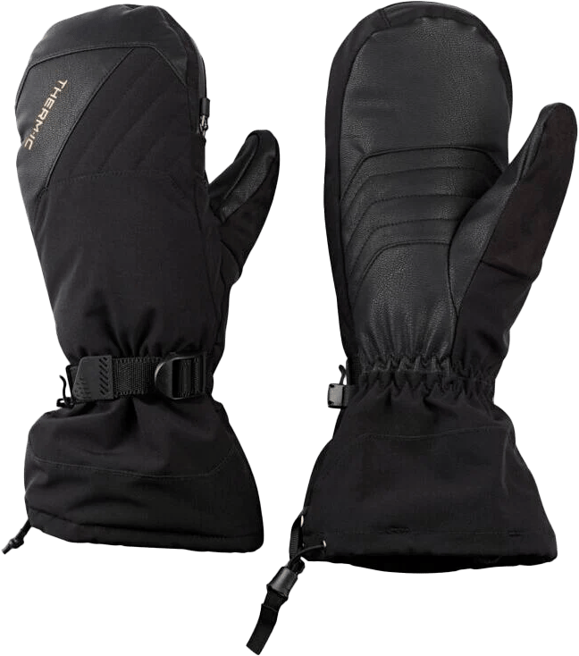 Therm-ic Snow One Ski Mittens Black Therm-ic