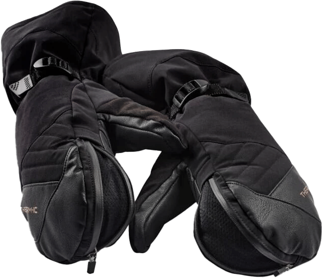 Therm-ic Snow One Ski Mittens Black Therm-ic