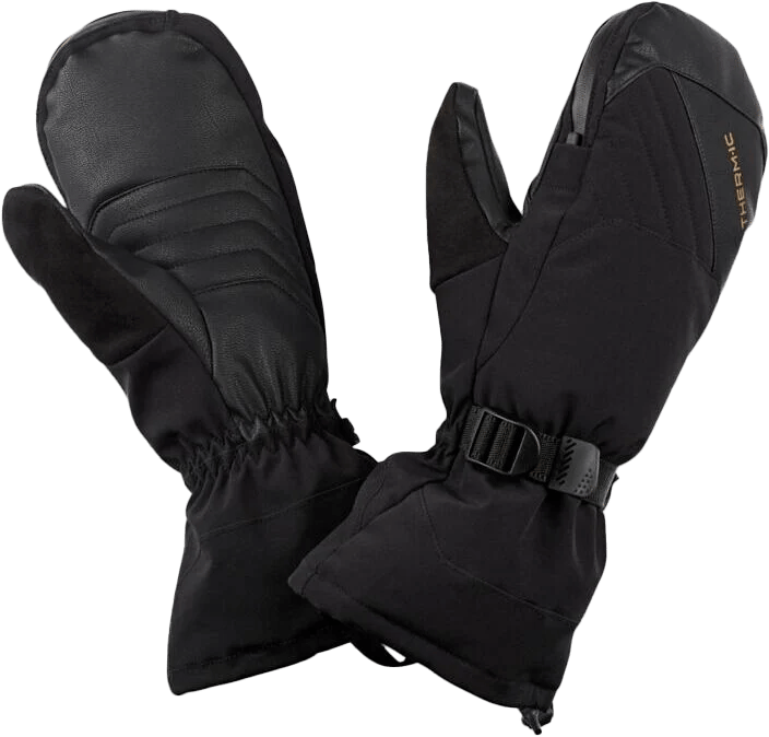 Therm-ic Snow One Ski Mittens Black Therm-ic