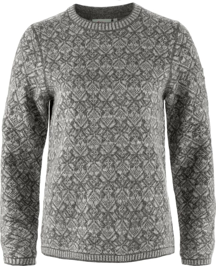 Fjällräven Women's Snow Round Neck Sweater Grey Fjällräven