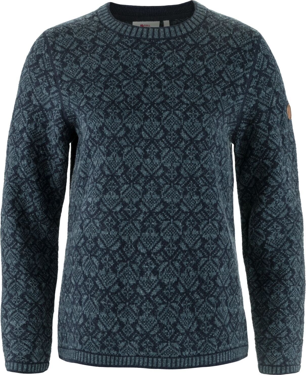 Fjällräven Women's Snow Round Neck Sweater Dark Navy