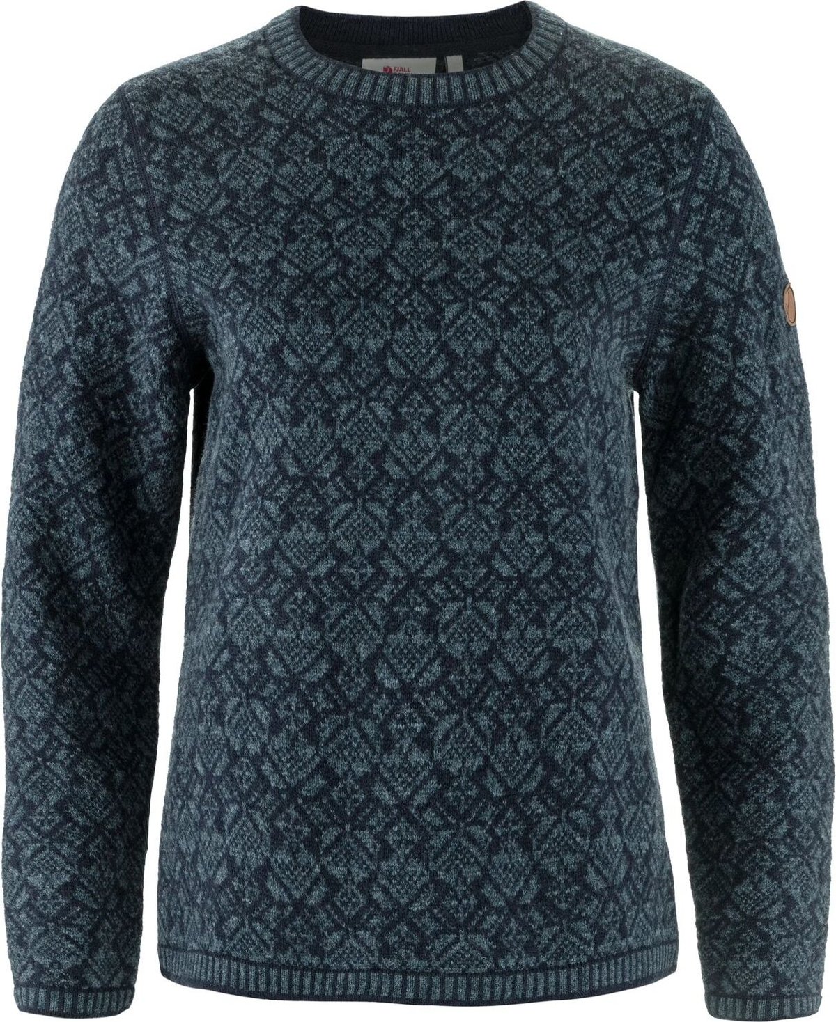 Fjällräven Women's Snow Round Neck Sweater Dark Navy