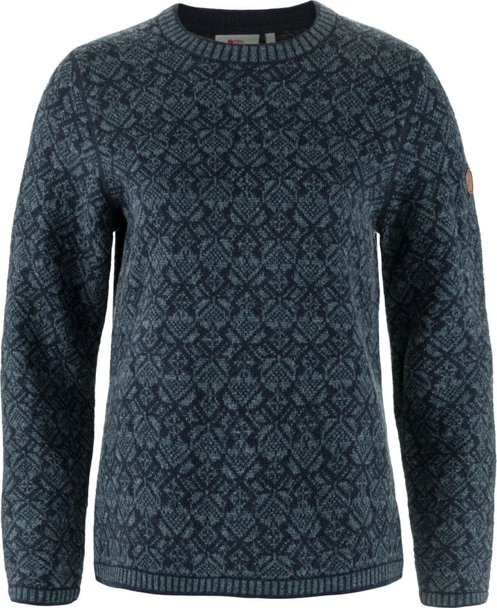Fjällräven Women's Snow Round Neck Sweater Dark Navy Fjällräven
