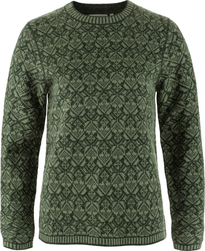 Fjällräven Women's Snow Round Neck Sweater Deep Forest Fjällräven